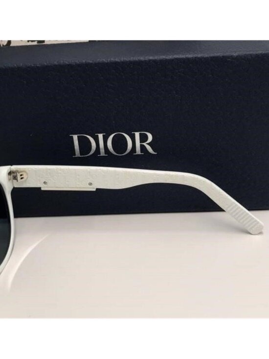New Authentic Dior White  Acetate  Sunglasses DIOR B23 R 11